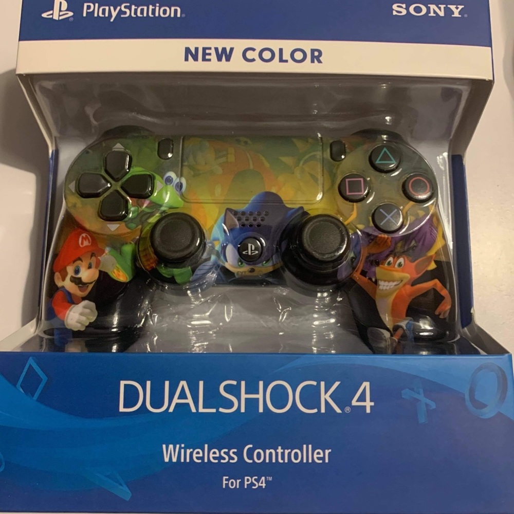 Sonic Mario Crash PS4 Controller